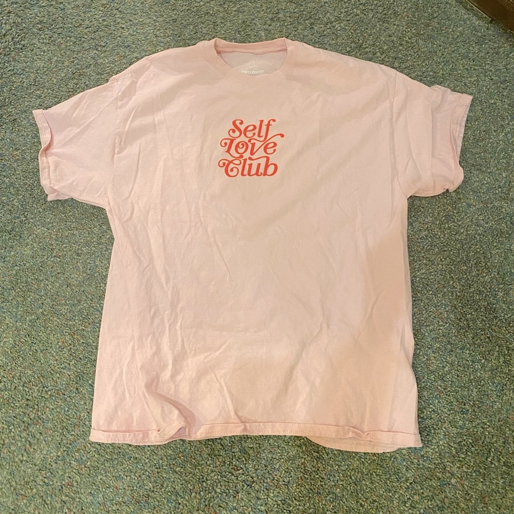 *NEW NEVER WORN* Pink Lonely Ghost ❤️ ME XL t shirt